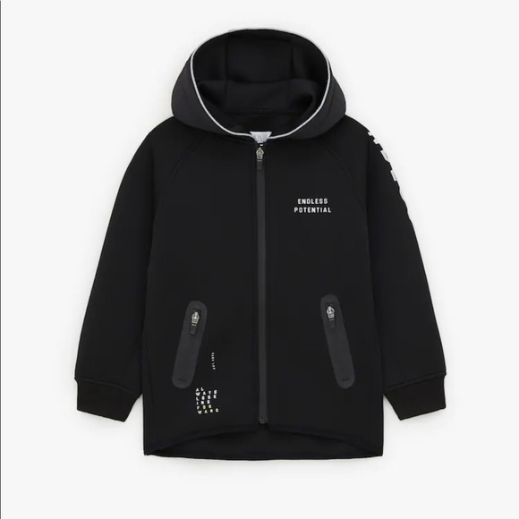 Zara Neoprene Style Athletic Jacket - Picture 1 of 5